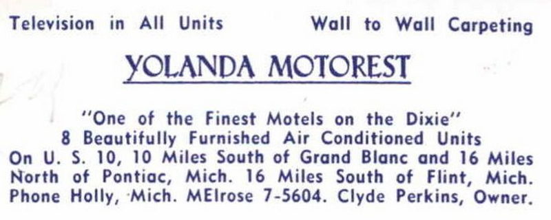 Yoldanda Motorest (Dixie Highway Efficiencies) - Vintage Postcard